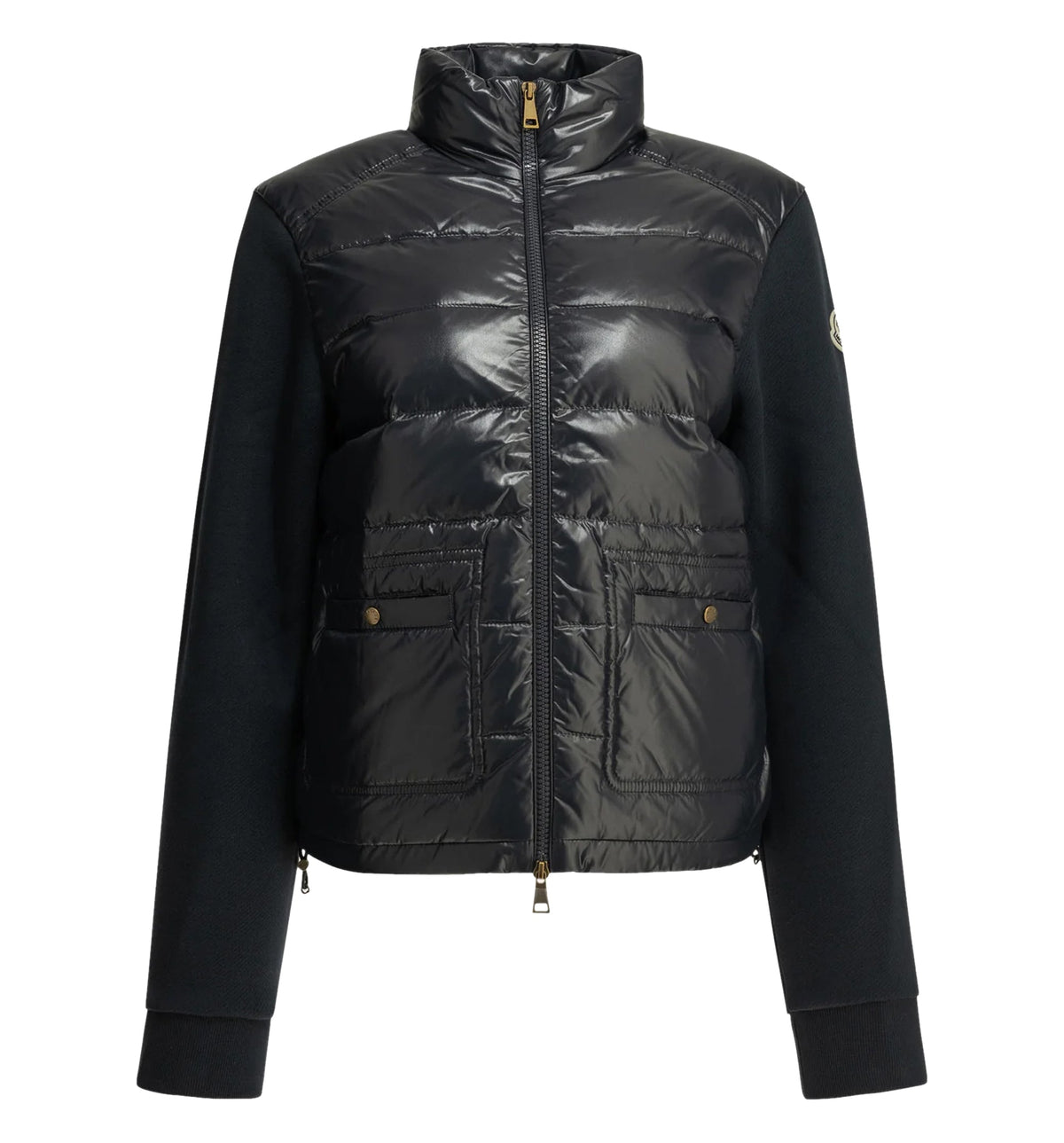 Quilted Zip-Up Sweatshirt