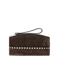 Rockstud suede Pouch