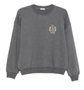 Logo-embroidered raglan-sleeve sweater