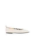 Ivory leather Robin ballerinas