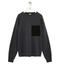 Anagram pocket sweater in cotton blend