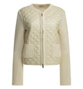 Quilted cotton cardigan