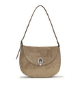 Small Tondo Hobo in Suede
