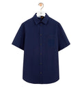 Short sleeve shirt in cotton blend