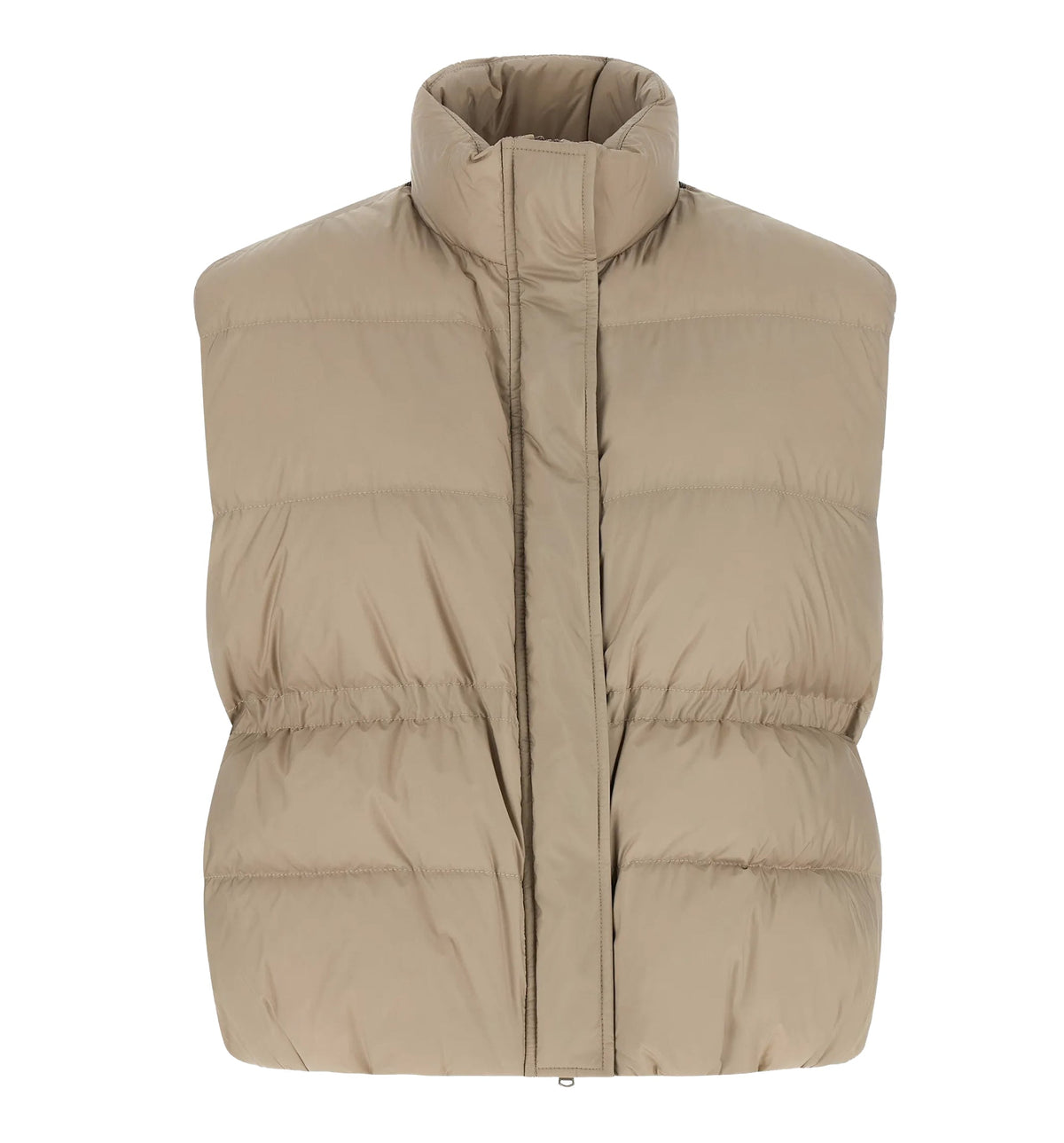 Zip-up quilted vest