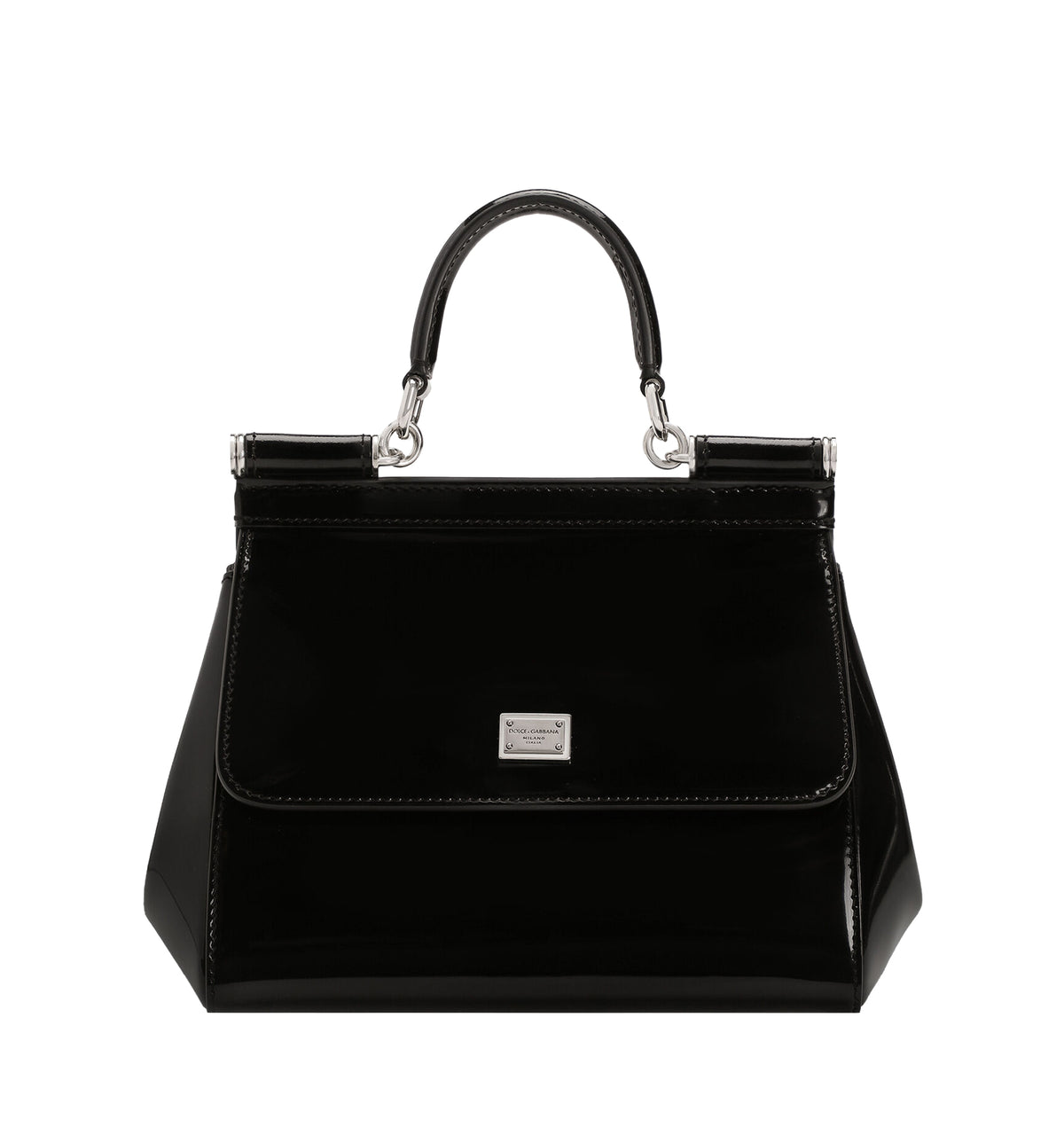 Small Sicily handbag in polished calfskin