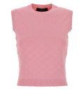 GG fine fabric jacquard vest