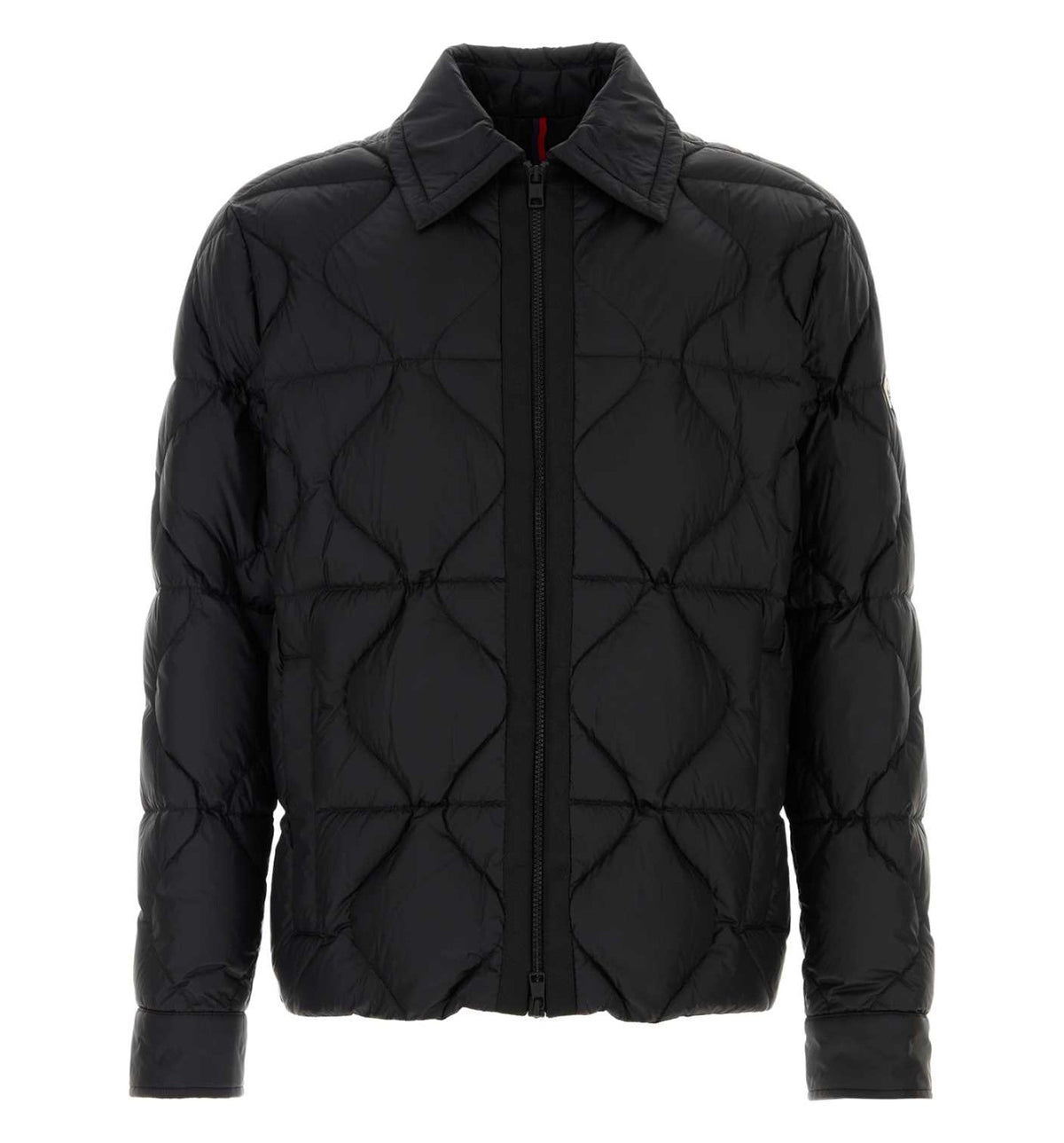 Black nylon Ashmere down jacket