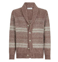 Nordic-jacquard cardigan