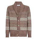 Alpaca, cashmere and wool nordic-jacquard cardigan