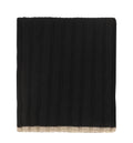 Ribbed-knit cashmere scarf