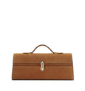 Slim Symmetry Pochette in Suede