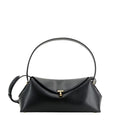 Hammered leather T-Lock shoulder bag