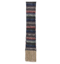 Zigzag-knit Fringed Scarf