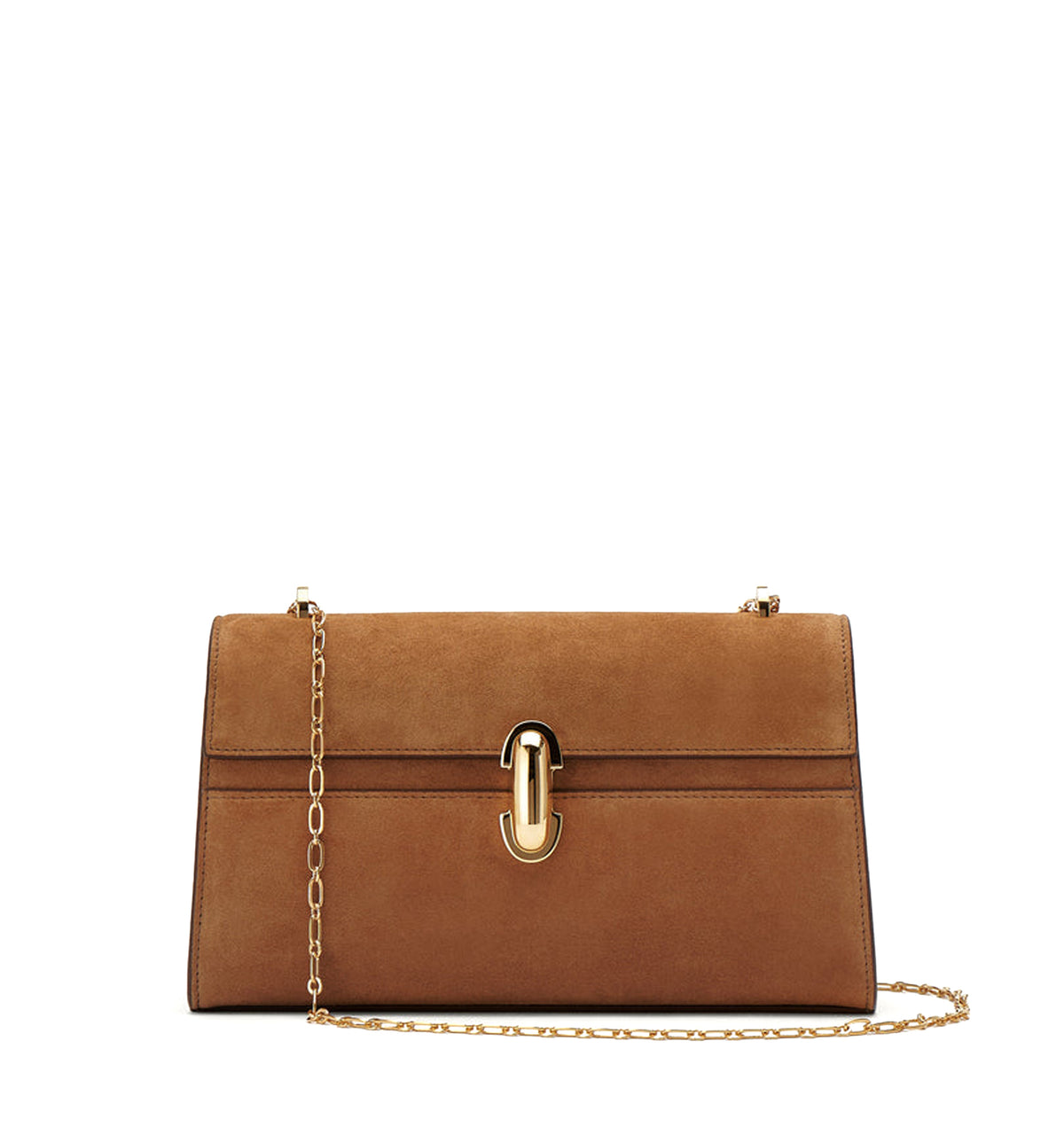 Symmetry Chain Pochette in Suede