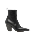 Monili-embellished pointed-toe boots