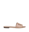 Calfskin slides with DG logo