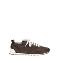 Brown Calf Leather Bos Taurus Athletic Sneakers