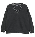 V-neck sweatshirt