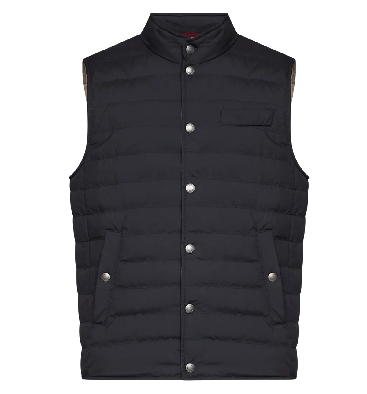 Quilted sleeveless jacket