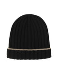 Cashmere ribbed beanie