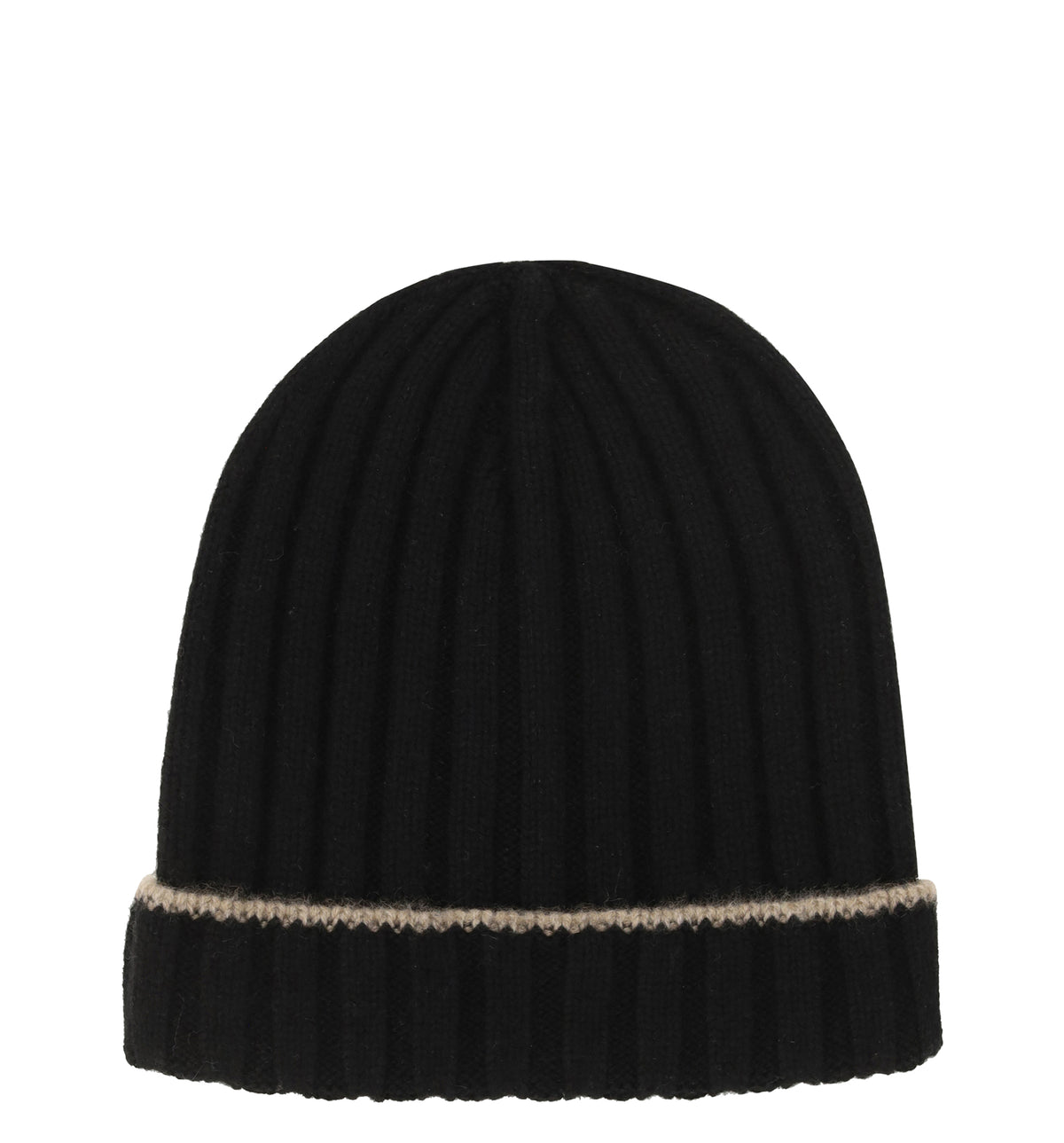 Cashmere ribbed beanie