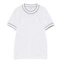 Logo-patch contrast-trim T-shirt