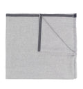 Contrast-trim frayed-edge scarf