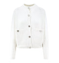 Hammered Button Cotton Cardigan