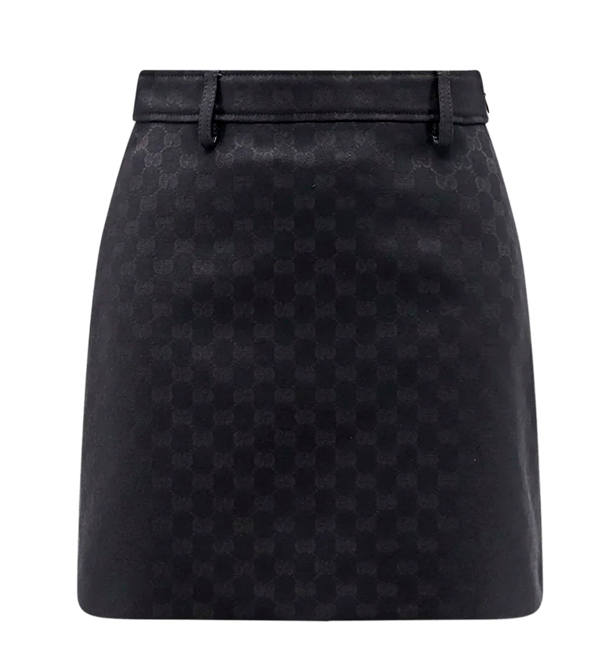 GG cotton blend mini skirt