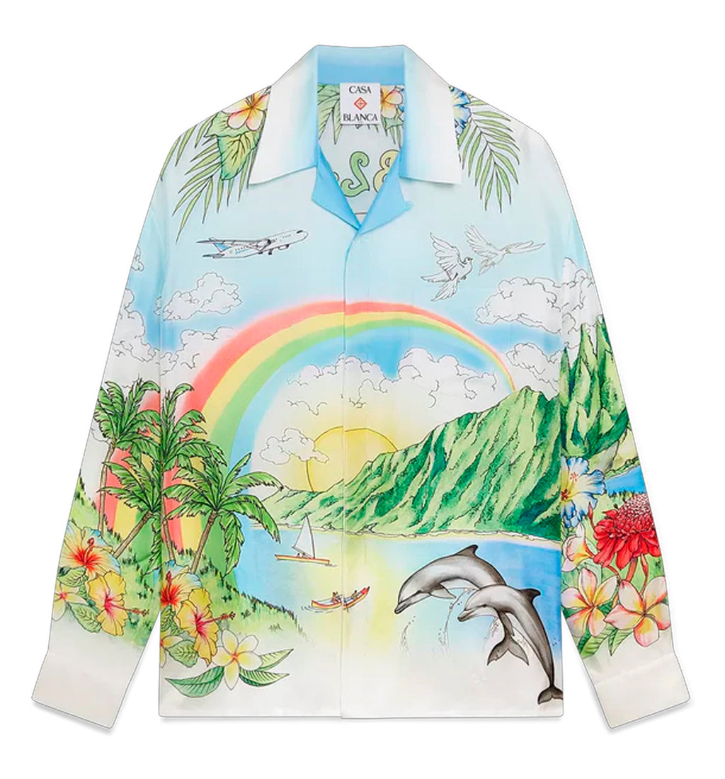 Aloha Long Sleeve Silk Shirt