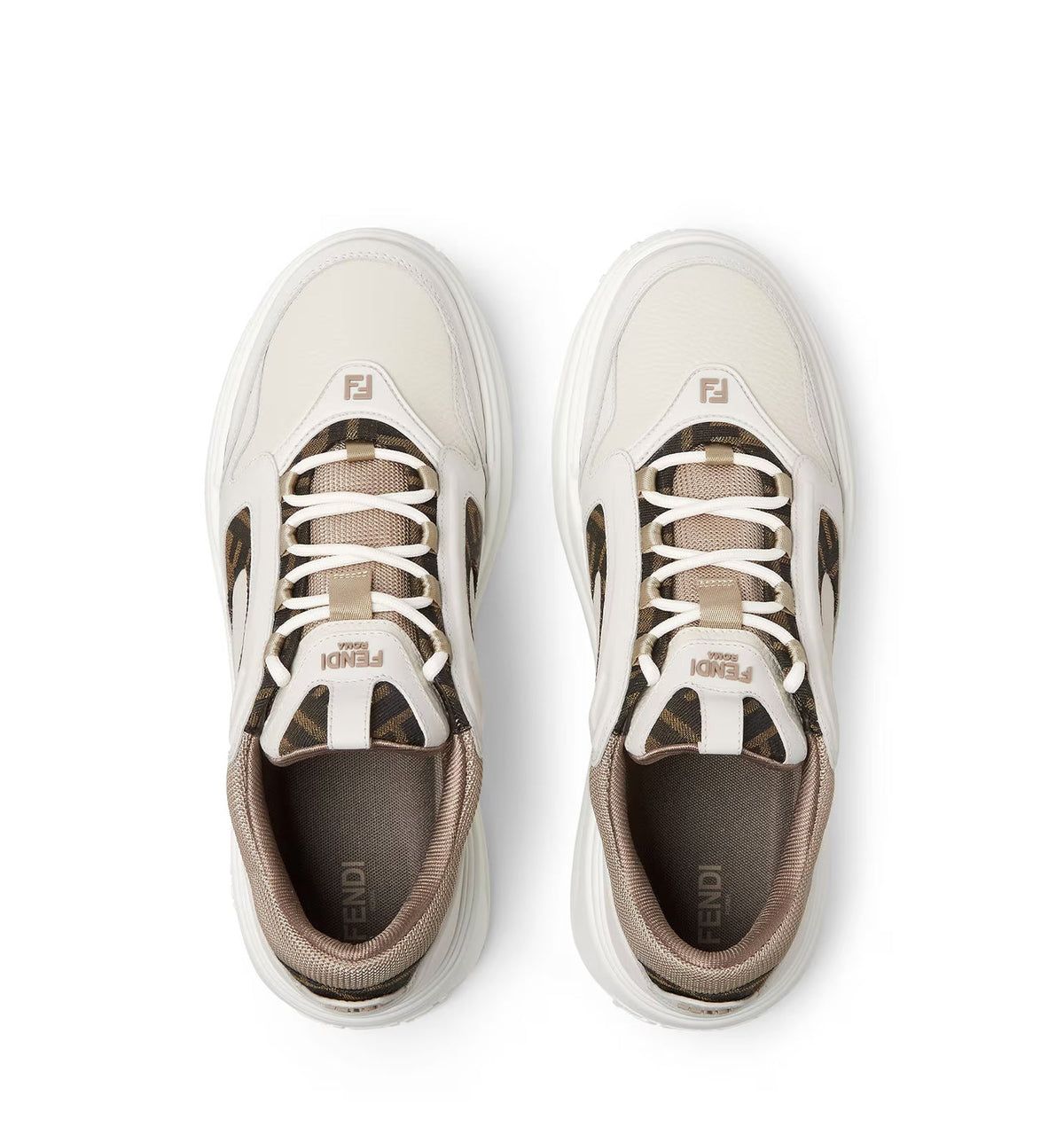 Fendi Force leather sneakers