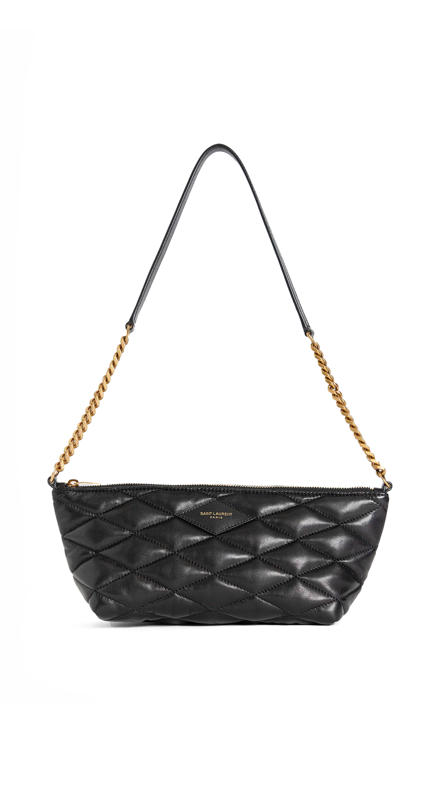 Mini Bag in Quilted Lambskin - Black