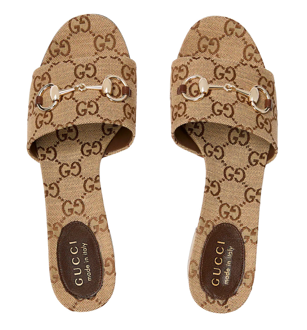 Women's slide sandal with Horsebit