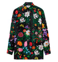 Printed silk twill shirt