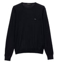 Superfine wool crew-neck sweater