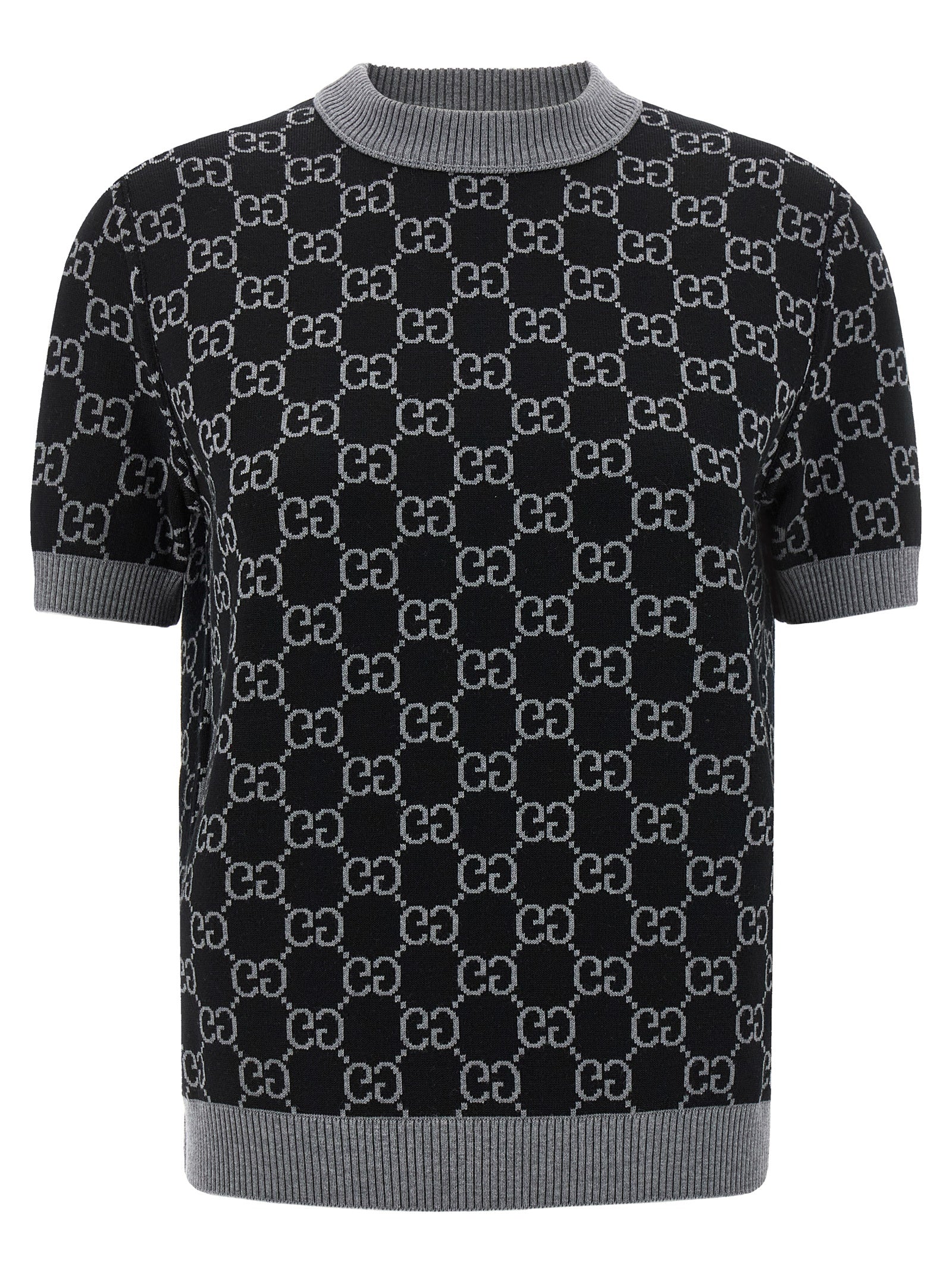 Reversible sweater GG jacquard