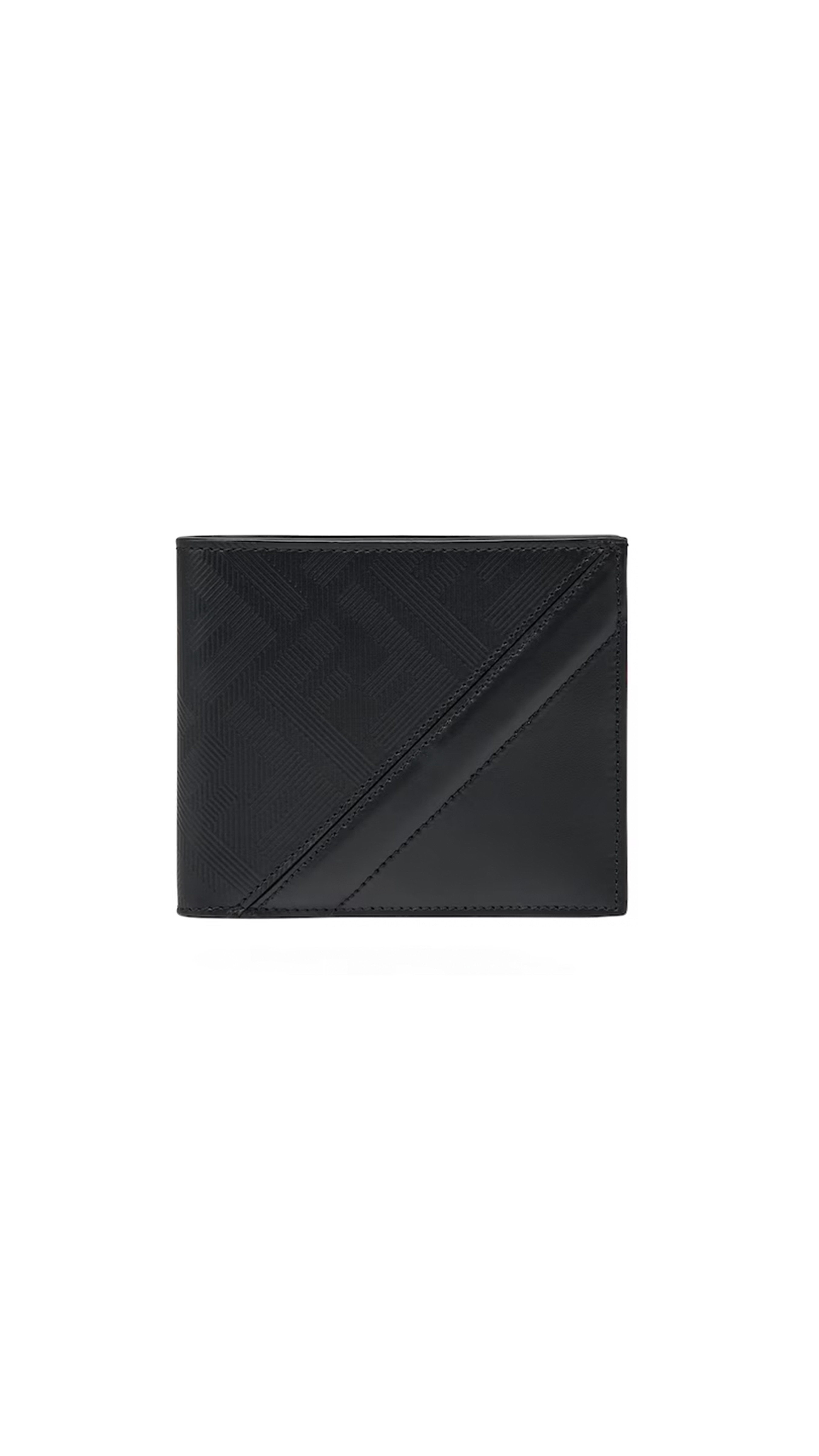 Shadow Diagonal Wallet - Black