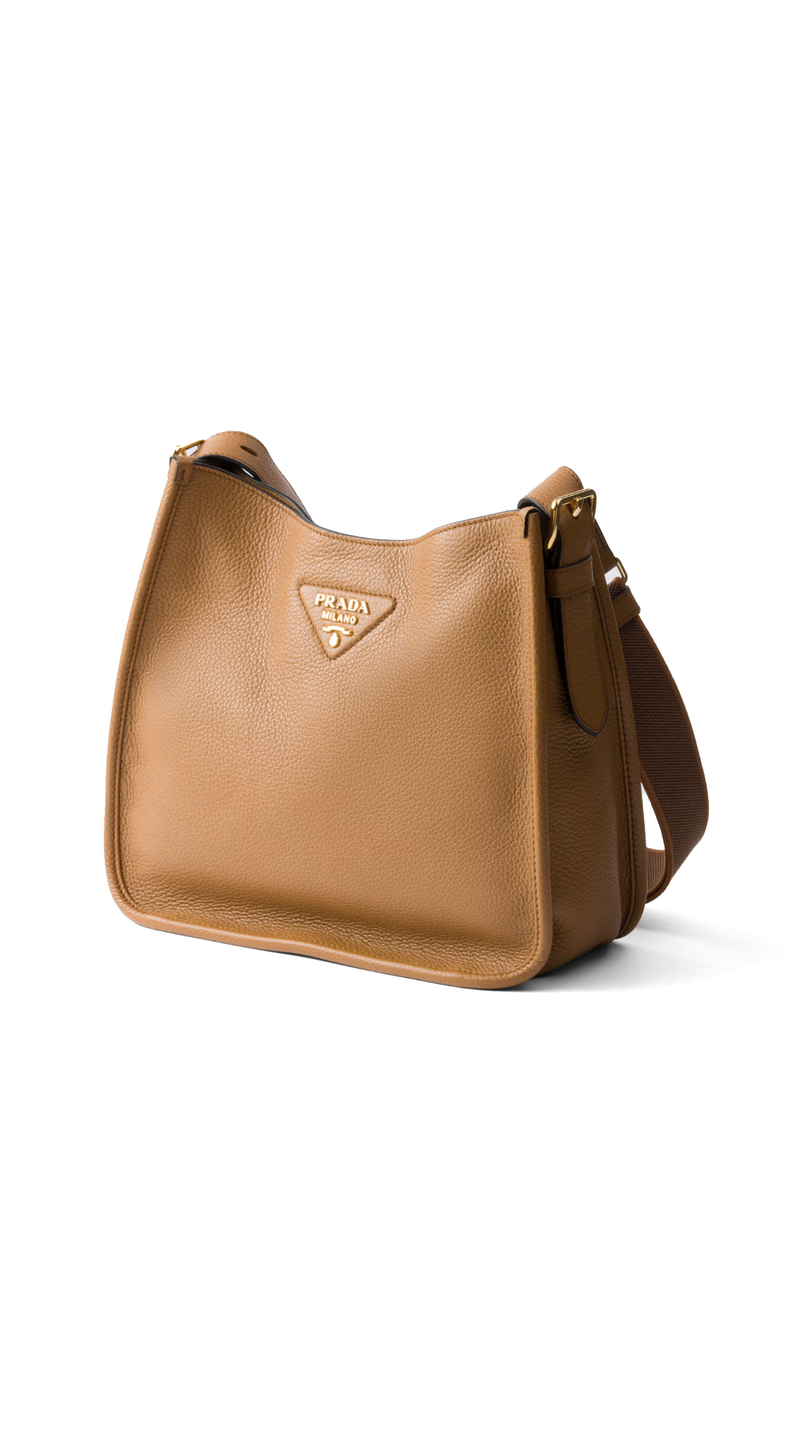 Medium Leather Bag - Caramel