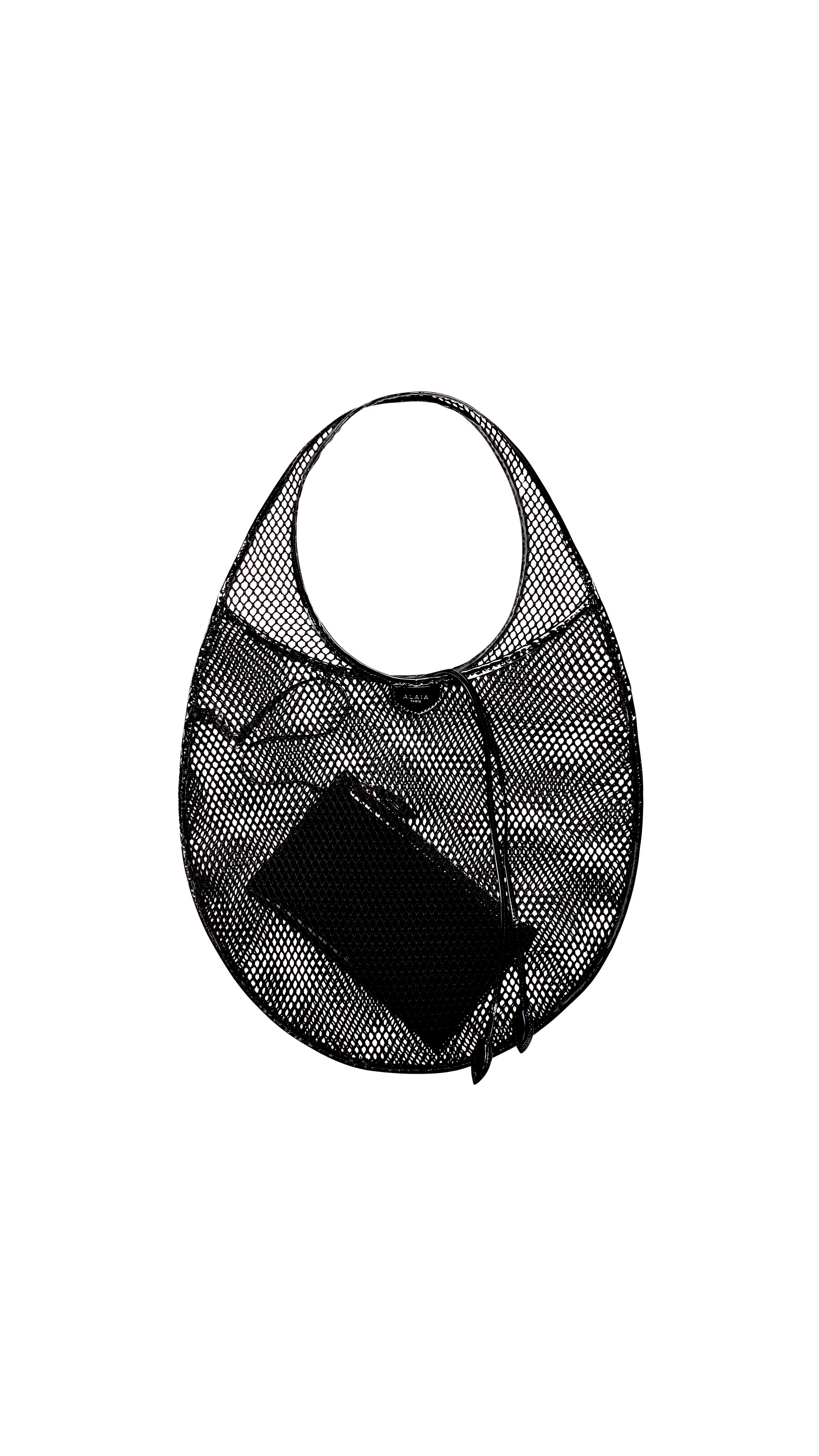 One Piece Medium Bag in Fishnet - Black