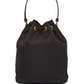 Duet Re-Nylon Bucket Shoulder Bag - Black