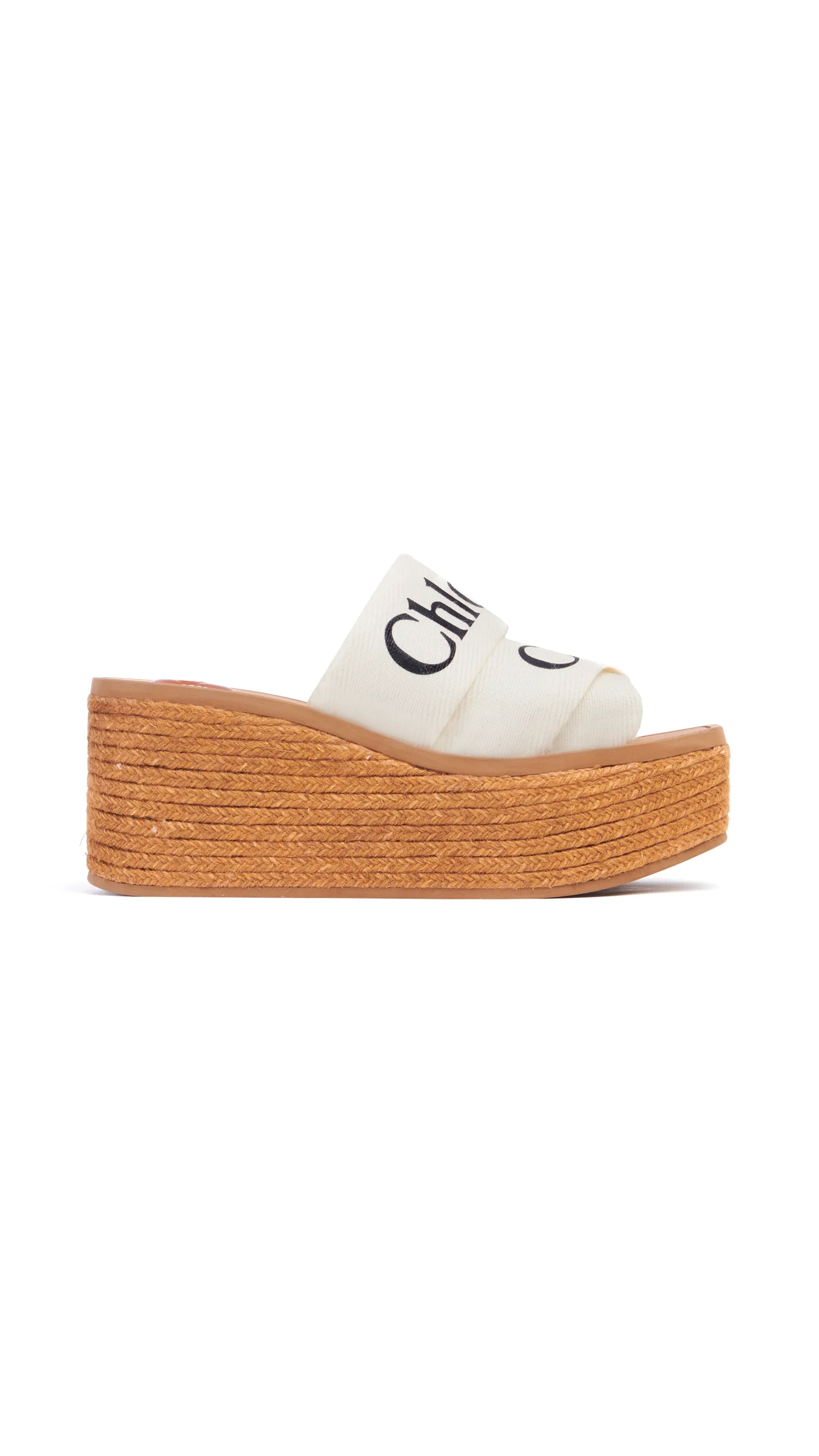 Woody Espadrille Wedge - White