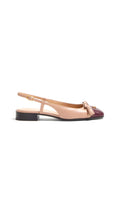 Valet Du Roi Kid Slingback Ballerina 25mm - Rose Cannelle/garnet