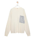 Anagram pocket sweater in cotton blend