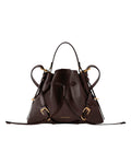 Small Voyou Bucket bag in shiny leather