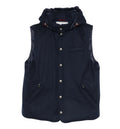 Hooded press-stud gilet