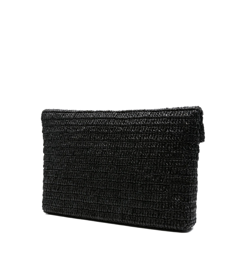 Cassandre Large Envelope Pouch In Raffia