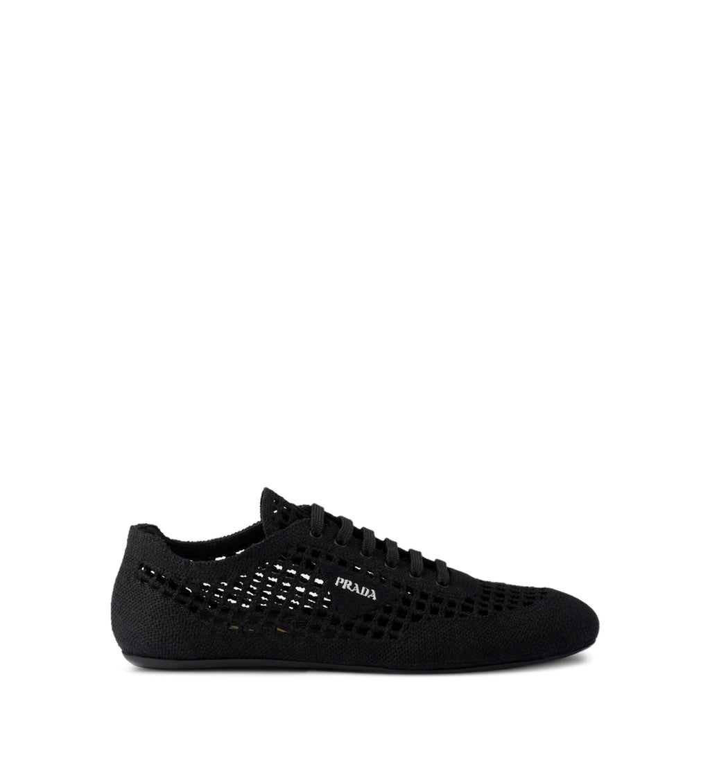 Collapse crochet laced sneakers