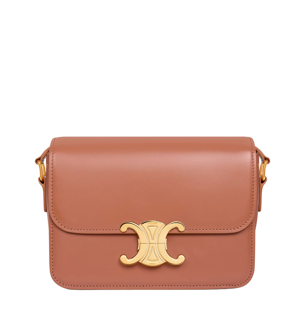 Teen Triomphe Bag In Shiny Calfskin