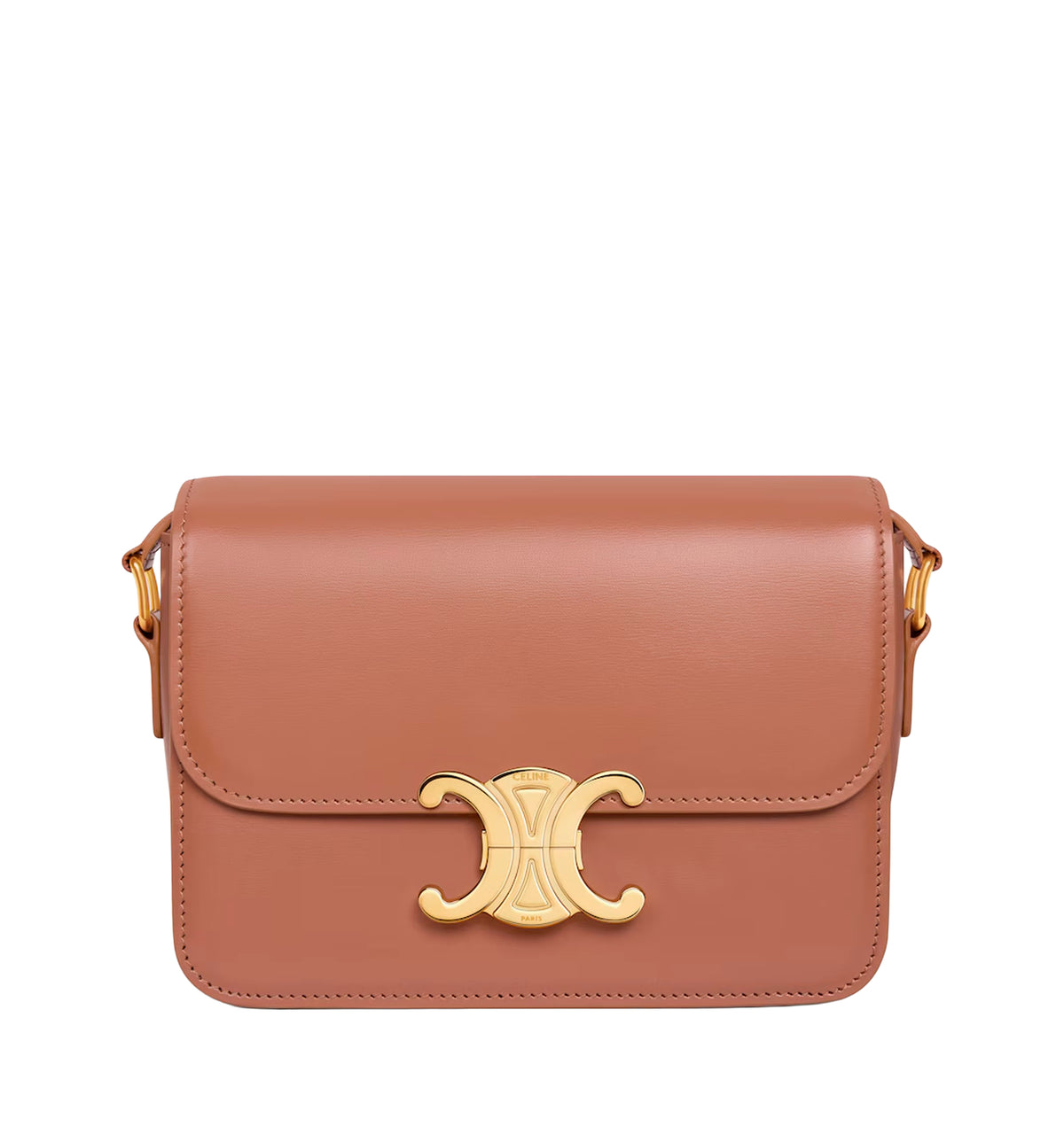 Teen Triomphe Bag In Shiny Calfskin